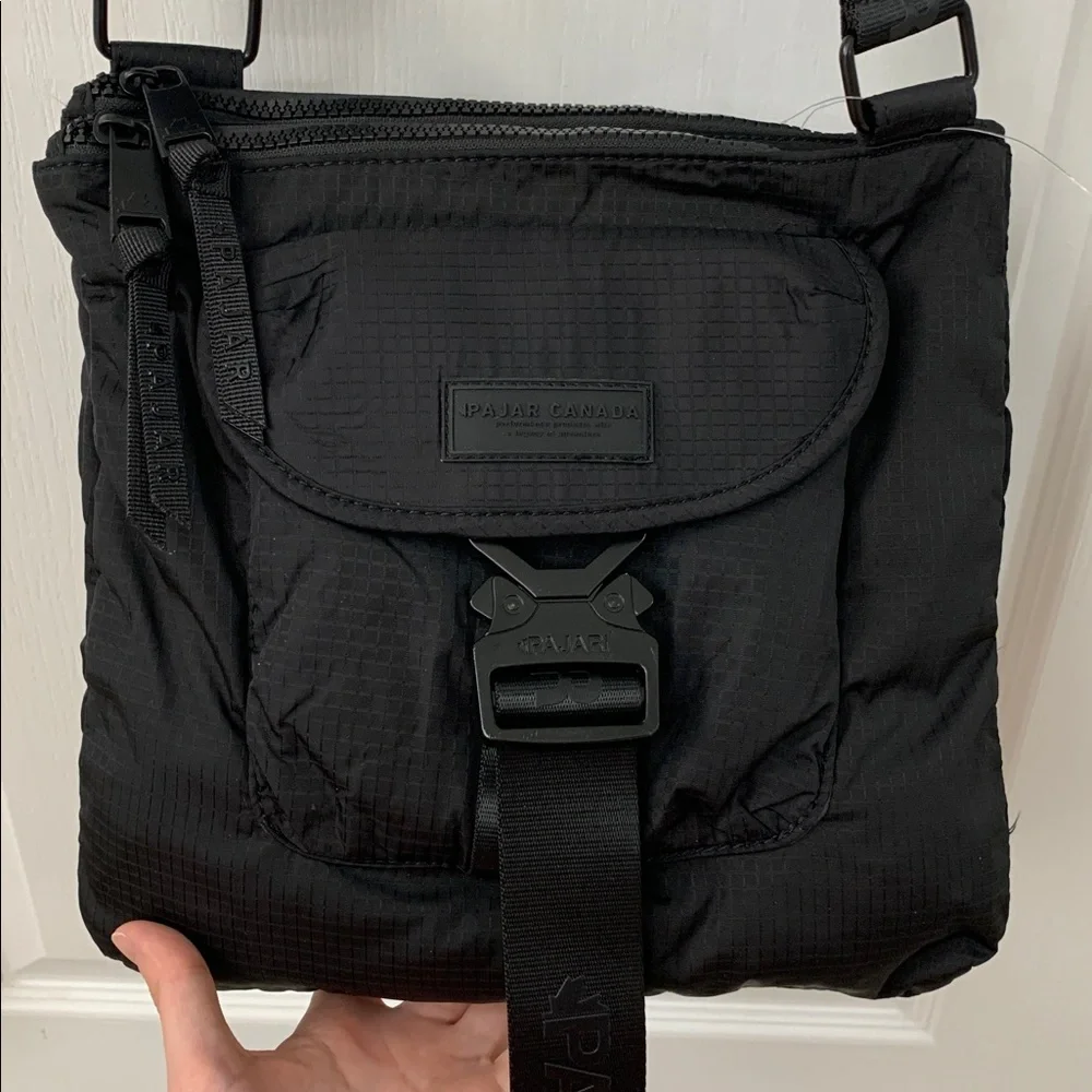 Pajar Black Nylon Crossbody